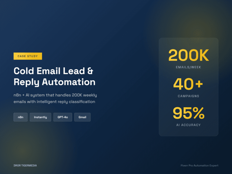 AI-Powered Cold Email Lead & Reply Automation
