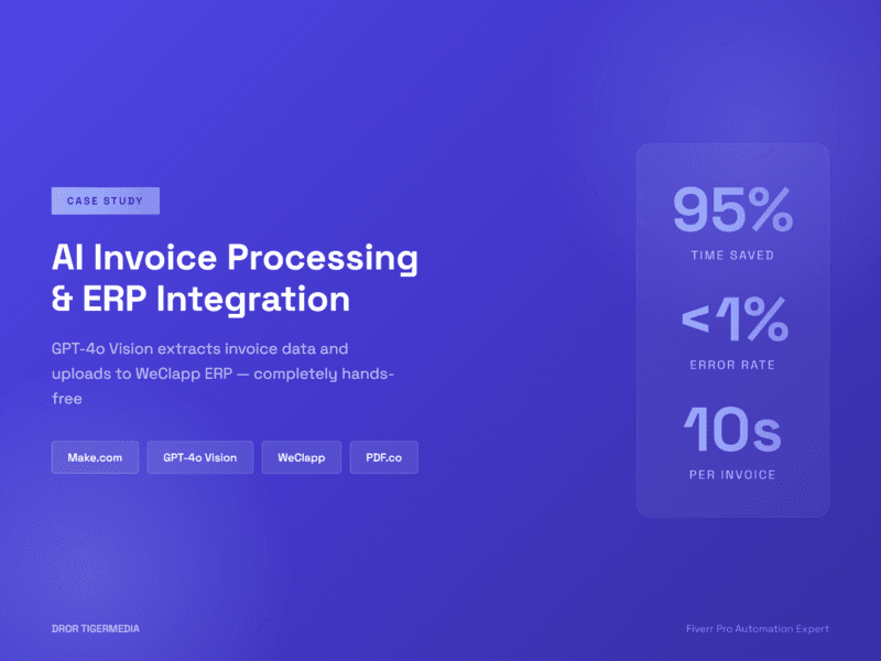 AI Invoice Processing & ERP Integration