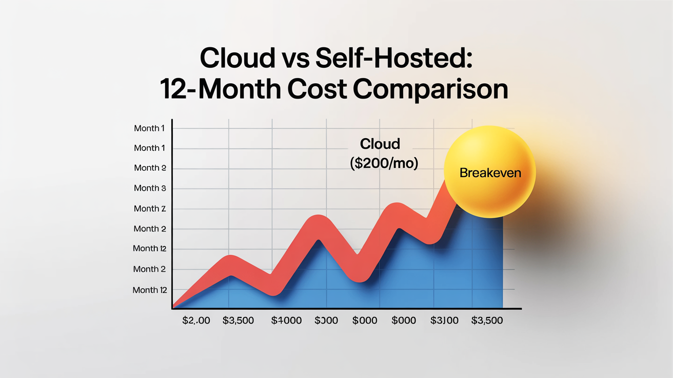 Cloud vs local hosting: cost comparison over 12 months